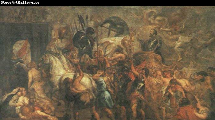 RUBENS, Pieter Pauwel Triumphal Entry of Henry IV into Paris